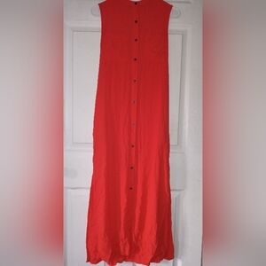 Gap button down sleeveless dress